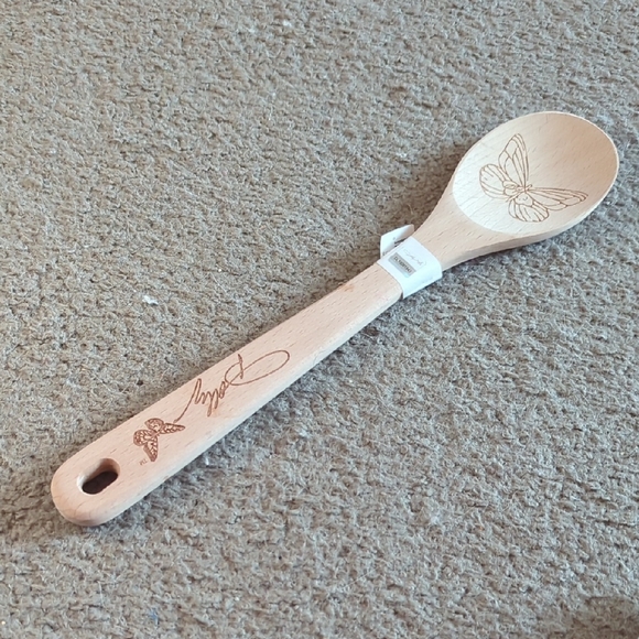 Dolly Parton Wooden Spoon with Butterfly Design - Picture 1 of 1